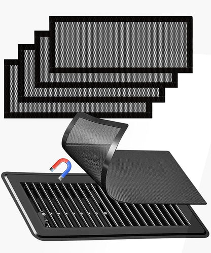 4 PCS Black Magnetic Vent Covers-5.5x12 Magnetic Air Vent Covers by Unknown