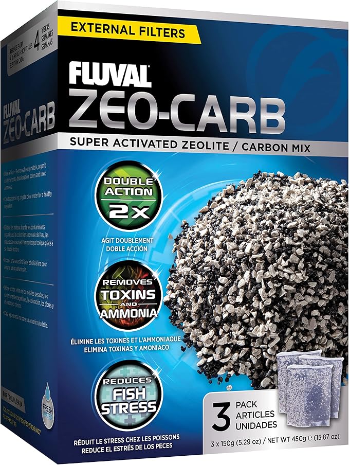 Fluval Zeo-Carb, Chemical Filter Media by Fluval