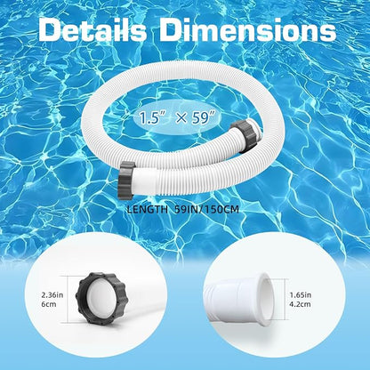 2-Pack 1.5 Inch Pool Pump Hose Replacement - Image 2