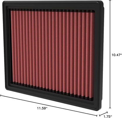 K&N High-Flow Original Lifetime Engine Air Filter: Increase Power: Premium - Image 10