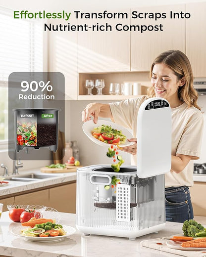 Electric Composter for Kitchen, 2.5L Smart Electric Kitchen Composter - Image 2