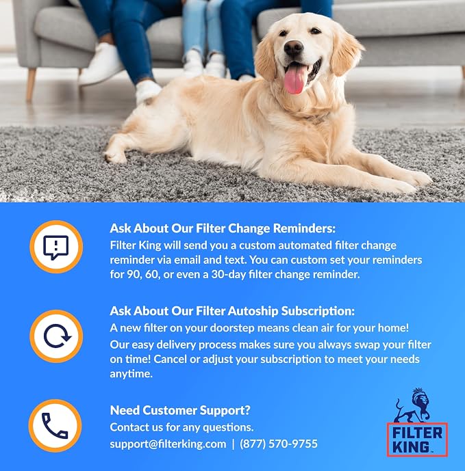 Filter King 33x17.5x1 Air Filter | 4-PACK | MERV 8 HVAC Pleated A/C Furnace - Image 5