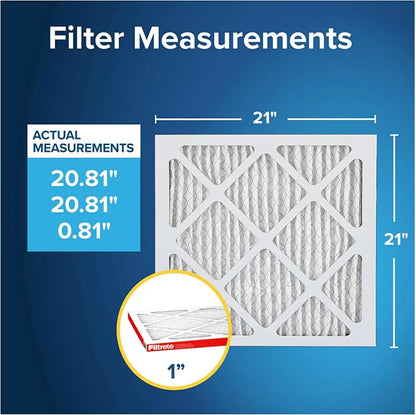 Filtrete 21x21x1 AC Furnace Air Filter, MERV 11, MPR 1000, Micro Allergen - Image 2