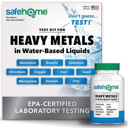 Safe Home® Heavy Metals Test Kit – Test 10 Metals in Water Based Liquids at Our by SafeHomeWaterQualityTestKits