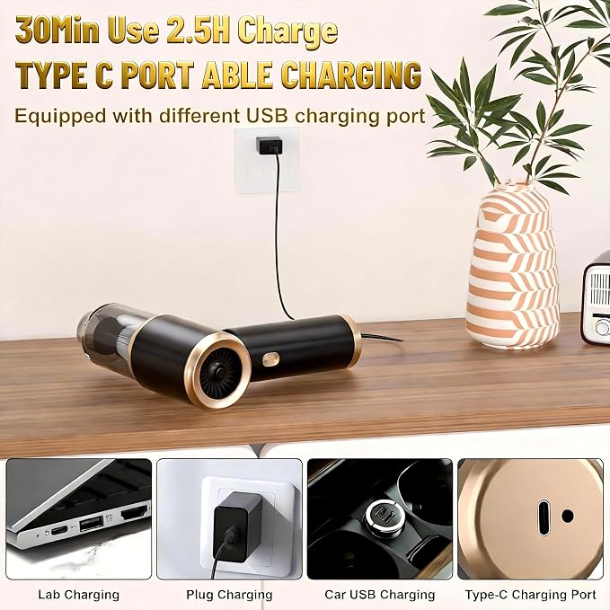 Cozylady Handheld Car Vacuum Portable Cordless, High Power 4 in 1 Vacuum - Image 6
