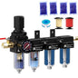 NEWPO 1/4'' NPT 4 Stage Air Drying System, Air Dryer by NEWPO