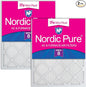 Nordic Pure 18x25x1 Tru Mini Pleat MERV 8 AC Furnace Air Filters by NordicPure