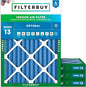 Filterbuy 30x32x2 Air Filter MERV 13 Optimal Smoke & Allergy Defense, by Filterbuy