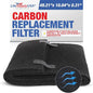 Cut to Fit Activated Carbon Filter Sheet 10x49" Compatible by LifeSupplyUSA