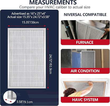 16x25x4 Resuable & Washable Electrostatic Air Filter Allergen Defense, MERV 8 - Image 6