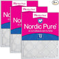 Nordic Pure 18x25x1 Tru Mini Pleat MERV 12 AC Furnace Air Filters – 2.5X More by NordicPure