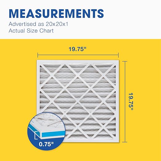 Aerostar 20x20x1 MERV 8 Air Filter, ACTUAL SIZE, Air Conditioning & Furnace - Image 5