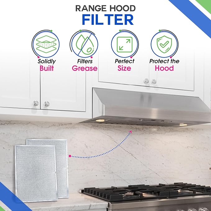 Bagean Stove Hood Vent Filter 11.8" x 17.35" BPS1FA36 Compatible - Image 2