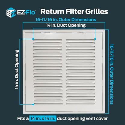 EZ-FLO 14 x 14 Inch Return Air Vent Cover - Image 2