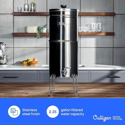 Culligan MaxClear 2.25 Gallon Gravity Water Filter System, Polished - Image 2