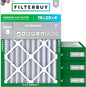 Filterbuy 16x20x4 Air Filter MERV 8 Essential Dust & Allergy Defense, by Filterbuy