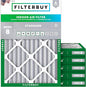 Filterbuy 24x30x2 Air Filter MERV 8 Essential Dust & Allergy Defense, by Filterbuy