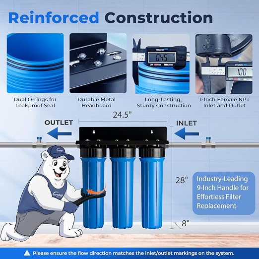 iSpring Whole House Water Filter System, Ultimate PFAS, Heavy Metals Protection - Image 4