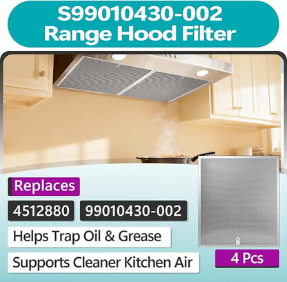 4 Pcs S99010430-002 Range Hood Filters Compatible - Image 2