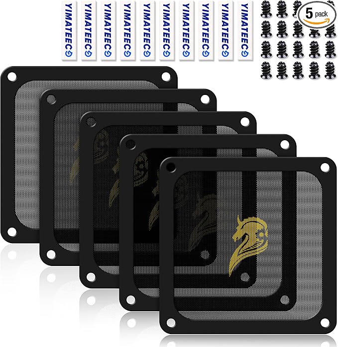 120mm Fan Filter PC Dust Filter Computer Fan Grills Dust Mesh Magnetic Frame PC by YIMATEECO