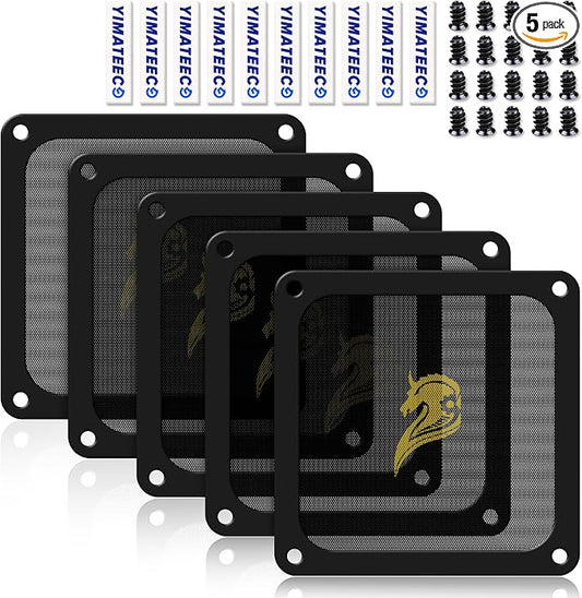 120mm Fan Filter PC Dust Filter Computer Fan Grills Dust Mesh Magnetic Frame PC by YIMATEECO