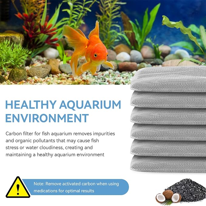 A1384 Activated Carbon Inserts for AquaClear 50 Filter, Aquariu Filter - Image 6