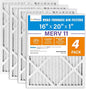 LotFancy 16x20x1 Air Filter MERV 11 4-Pack, Electrostatic Pleated AC Furnace by LotFancy