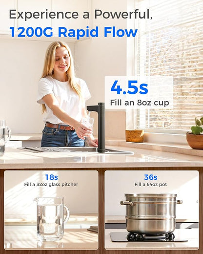 Waterdrop X12-Alkaline Mineral pH+ Tankless Reverse Osmosis System, NSF/ANSI - Image 6