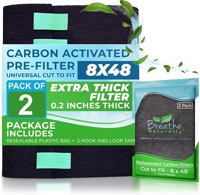 Breathe Naturally Universal Cut To Fit Carbon Activated Air Filter by BreatheNaturally