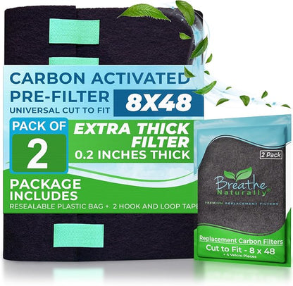 Breathe Naturally Universal Cut To Fit Carbon Activated Air Filter by BreatheNaturally