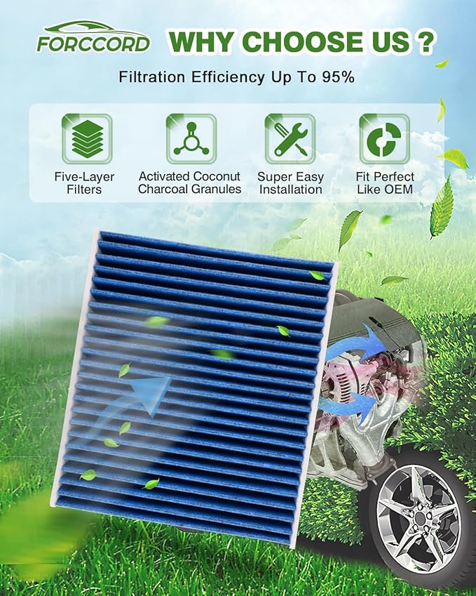 Cabin & Engine Air Filter Fits for Jeep Wrangler 2018-2026 2.0L/3.6L, Gladiator - Image 3