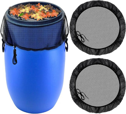 Mesh Cover for Rain Barrel, Leaves and Debris by CLESDF