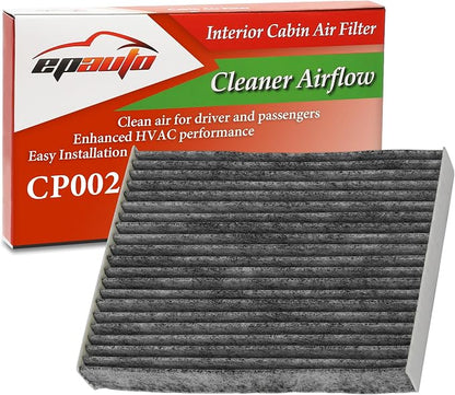 EPAuto CP002 Cabin Air Filter includes Activated Carbon, Replacement by EPAuto