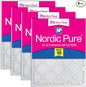 Nordic Pure 24x24x1 Tru Mini Pleat MERV 10 AC Furnace Air Filters – 2.5X More by NordicPure