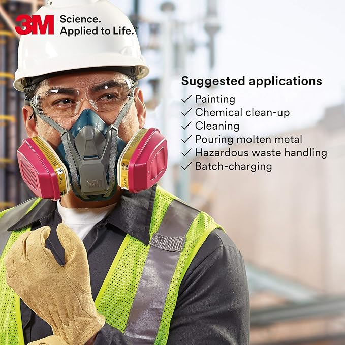 3M P100 Respirator Cartridge/Filter 60926, 1 Pair, Helps Protect Against - Image 6
