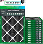 Filterbuy 22x24x1 Air Filter MERV 10 Odor & Allergy Defense by Filterbuy