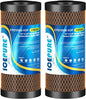 ICEPURE 5 Micron 4.5" x 10" CTO10BB-KDF Whole House Water Filter Coconut Shell by ICEPURE