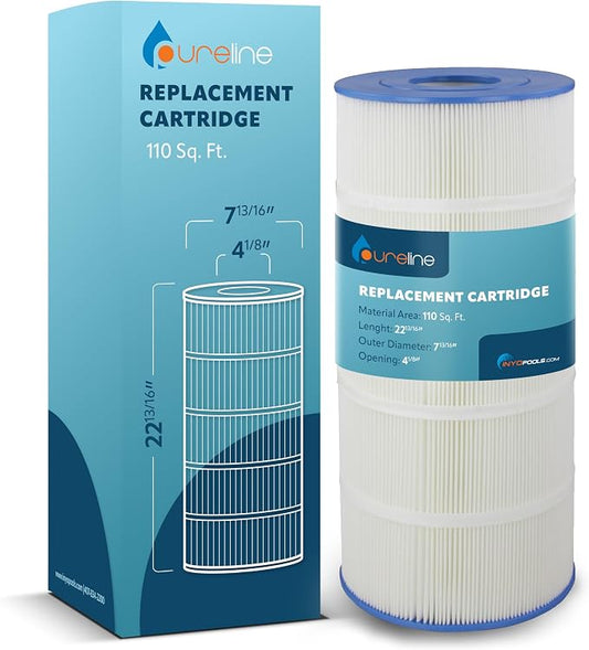 Pureline 110 Sq Ft Pool Replacement Cartridge Filter, Compatible by Pureline