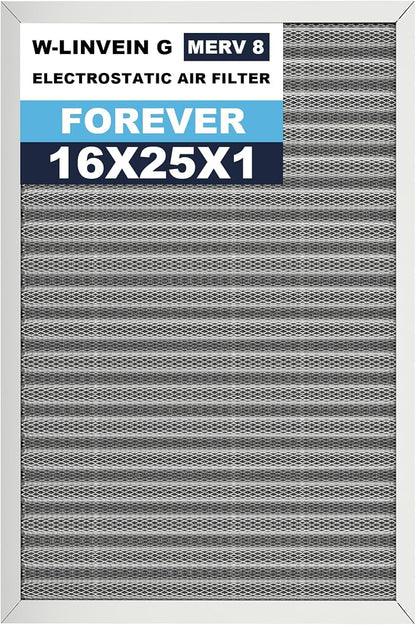 25x16x1 Reusable Air Filter, Electrostatic, Washable Lasts a Lifetime, Breathe by Betterlifeishere