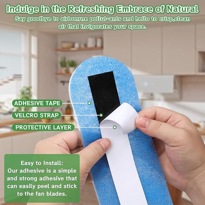 15Pcs Ceiling Fan Air Purifier Filters, Made - Image 4