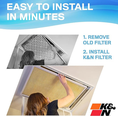 K&N 20x25x1 Air Filter, Merv 11, Washable Air Filter, the Last Furnace Filter - Image 5