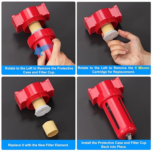 TAILONZ PNEUMATIC 0-150PSI 1/4 Inch NPT Aluminum Alloy Compressed Air - Image 4