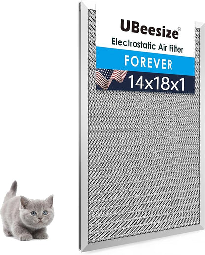 UBeesize 14x18x1 Air Filter HVAC AC Furnace Filter, MERV 8, Reusable Washable by UBeesize