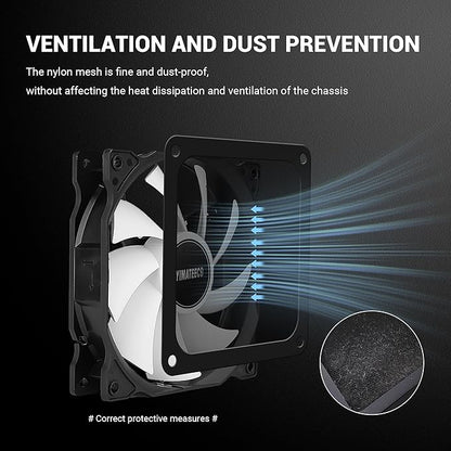 Dust Filter PC 120mm for Computer Cooler/PSU/Routers Nylon 80 Mesh, Magnetic - Image 5