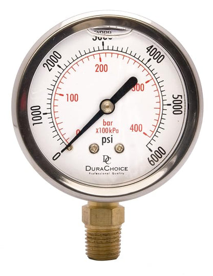 2-1/2" Oil Filled Pressure Gauge by DirectMaterial