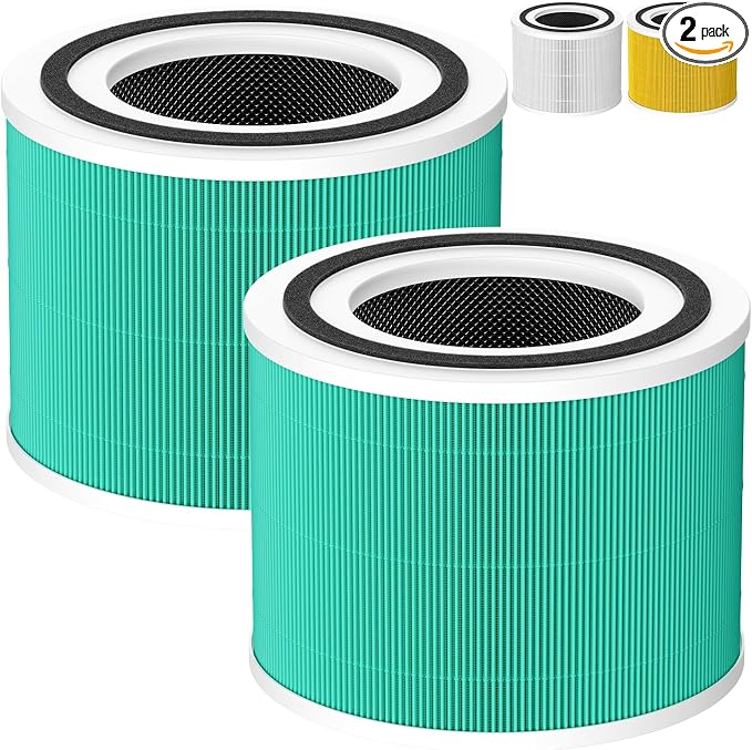 2 Pack 14 True HEPA Toxin Absorber Replacement Filter Compatible by Caehomly