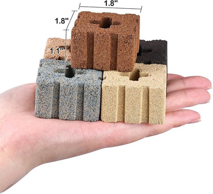 RealPlus Aquarium Filter Media 40pcs Bio Ceramic Brick - Image 4