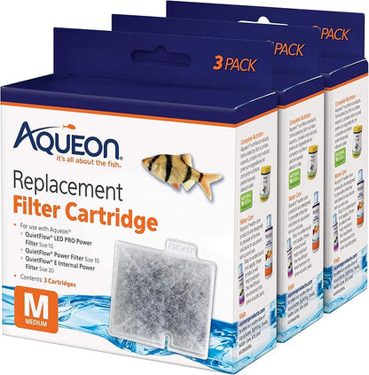 Aqueon Aquarium Fish Tank Replacement Filter Cartridges Medium by Aqueon
