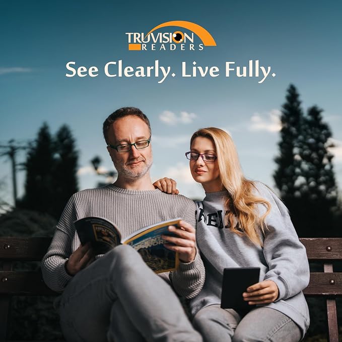 TruVision Readers Reading Glasses, Comfort Spring Hinges - Image 5