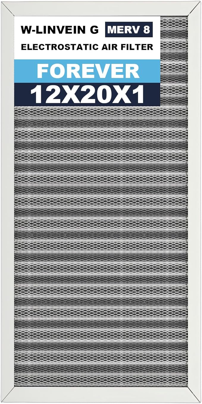 12x20x1 Reusable Air Filter, Electrostatic, Washable Lasts a Lifetime, Breathe by Betterlifeishere